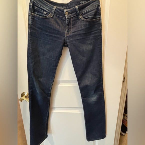 Denim - Sebastian McCall Womens Jeans Size 26 Straight Leg USA Made Dark Blue